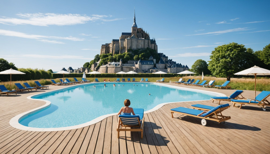 Why choose a campsite with swimming pool near mont-saint-michel ?